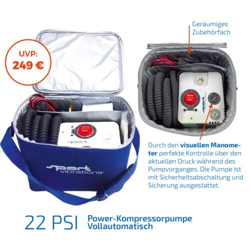 22 PSI – Sport Vibrations Elektrische PUMPE