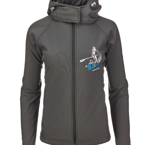 Hooded Softshell / women SUP Bestickt